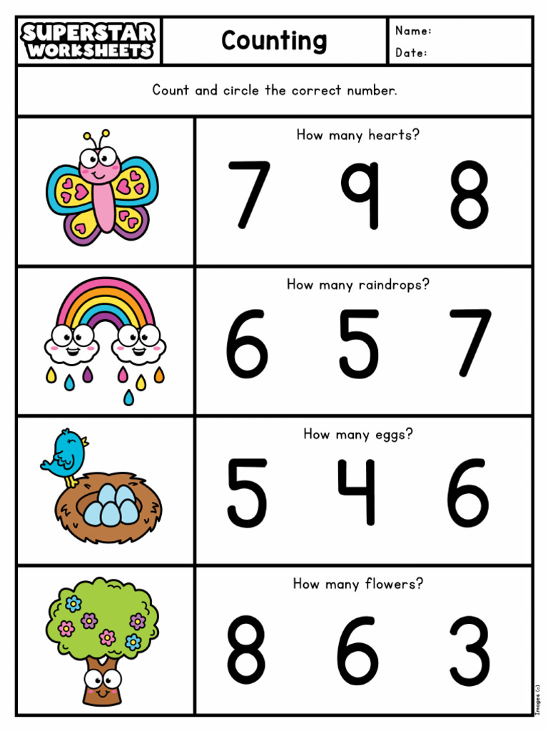 Counting Worksheet | PDF