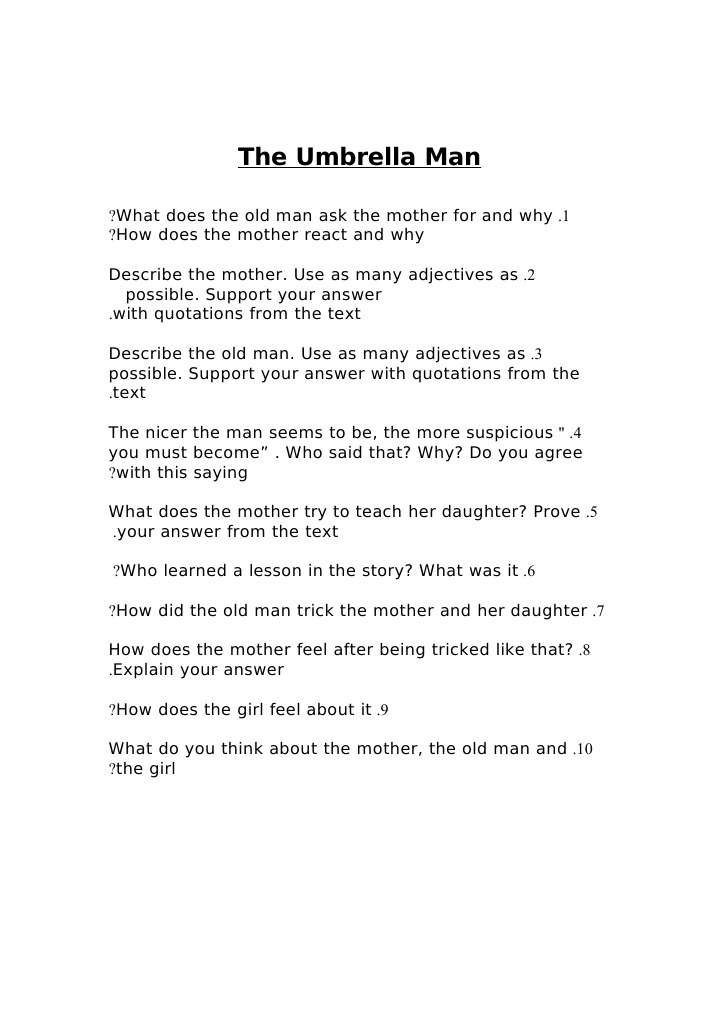 The Umbrella Man