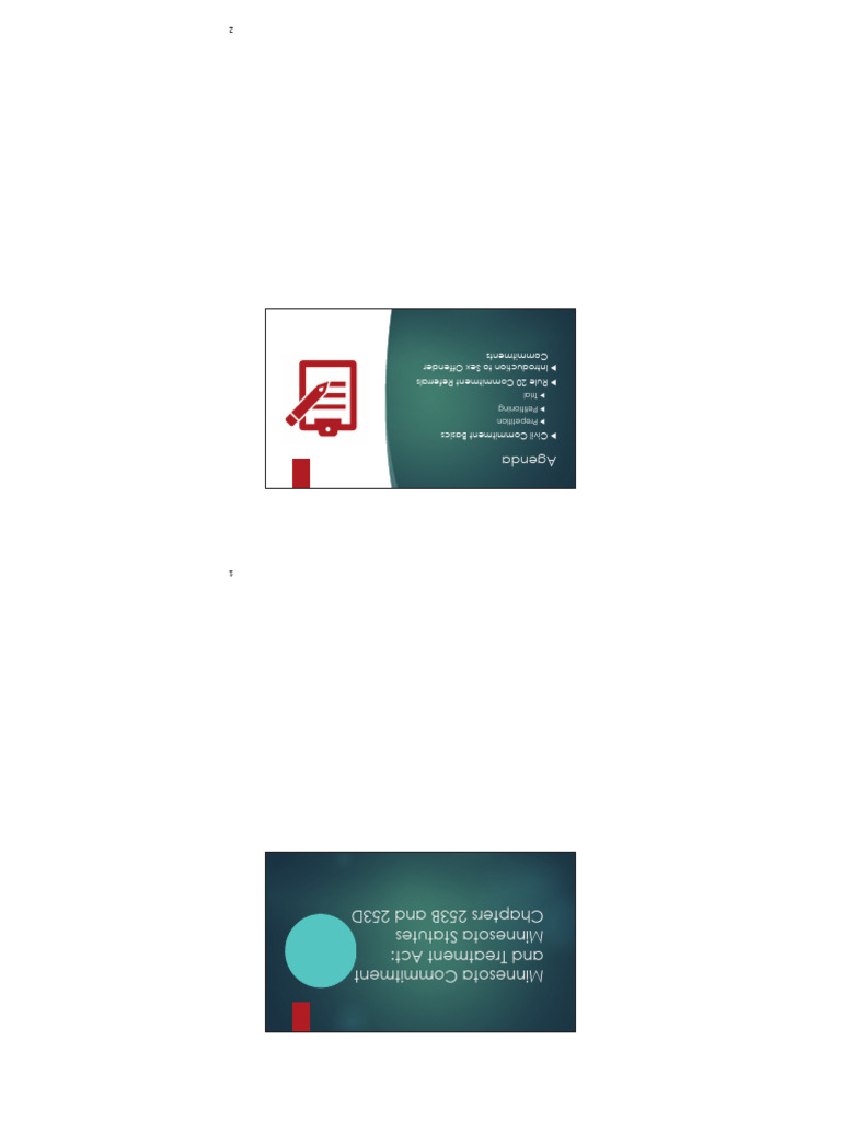 Minnesota Civil Commitment Process Guide | PDF | Evidence (Law ...
