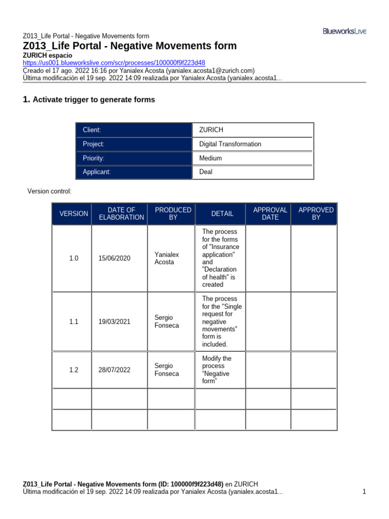 Z013 - Life Portal - Negative Movements Form | PDF | Computing | Image ...