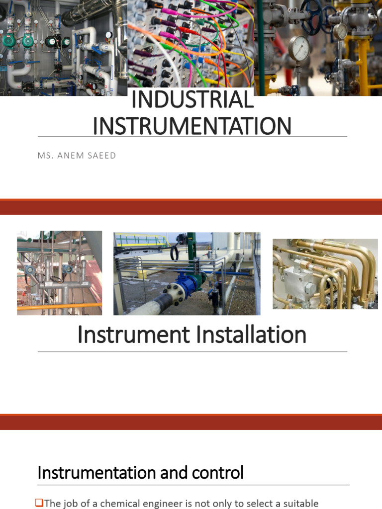 Industrial Instrumentation Installation Guide | PDF | Flow Measurement ...