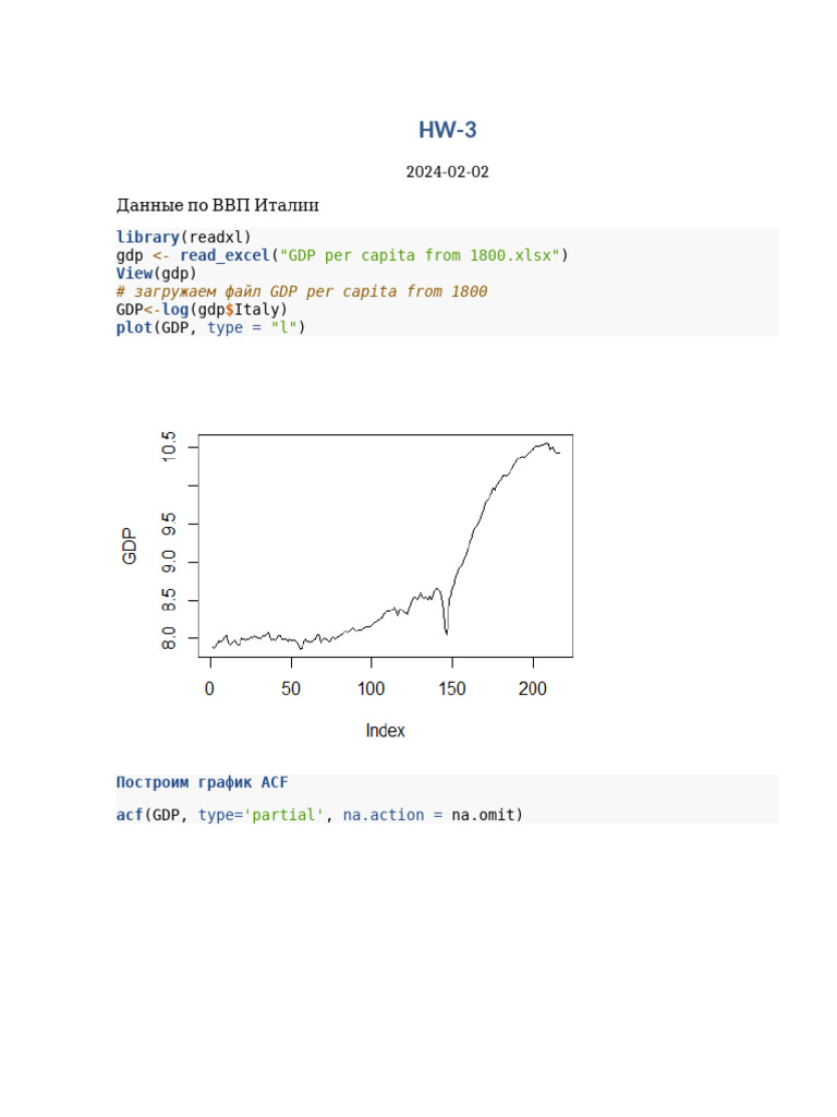 Library Read - Excel View Log Plot: (Readxl) GDP (GDP) GDP (GDP Italy ...