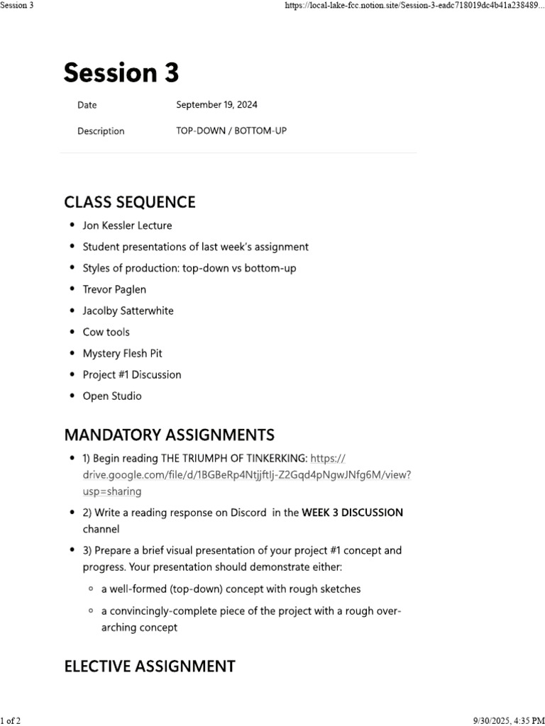 Session 3 Overview and Resources | PDF