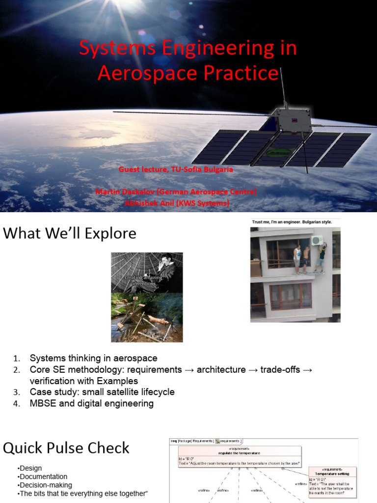 Systems Engineering in Aerospace Overview | PDF | Systems Engineering ...