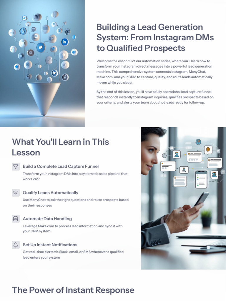 Instagram DM Lead Generation System | PDF | Customer Relationship ...
