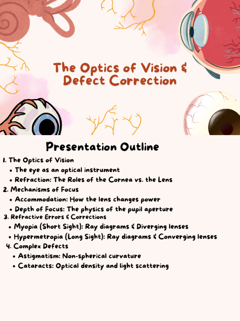 Vision Optics and Defect Corrections | PDF | Optics | Eye