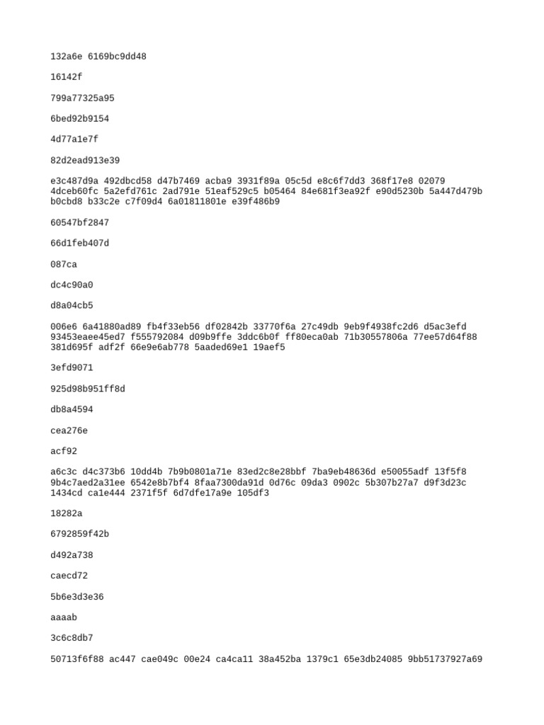 Unique Code List for Data Analysis | PDF