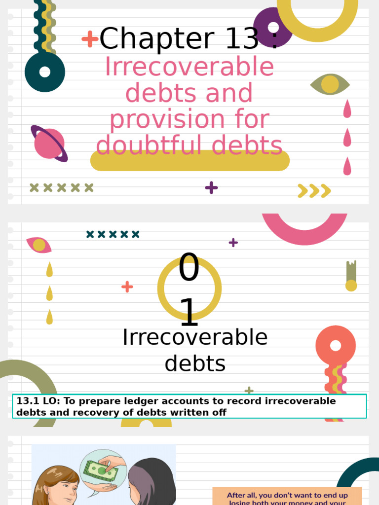 Irrecoverable Debts and Provisions Guide | PDF | Business Economics | Money