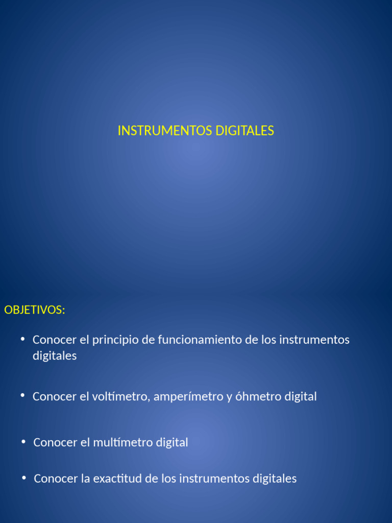 Instrumentos Digitales: Voltímetros y Multímetros | PDF | Conversor ...