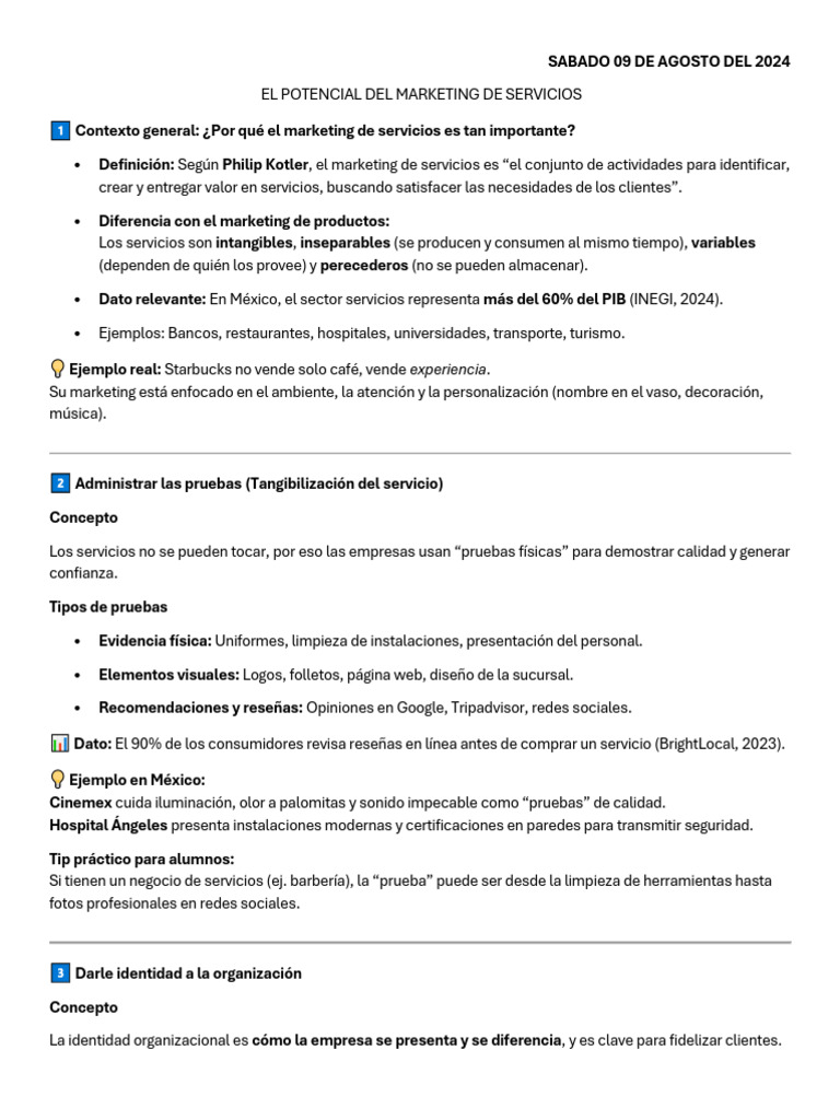 El Potencial Del Marketing de Servicios | PDF | Marketing | Economias