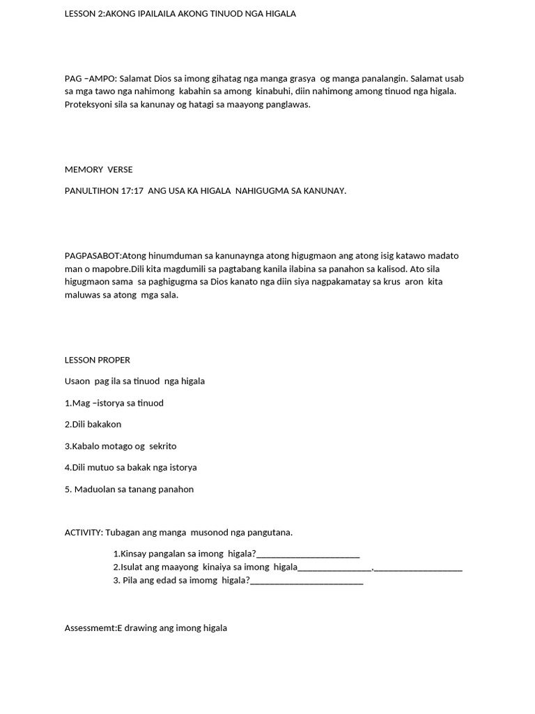 Lesson 2 | PDF