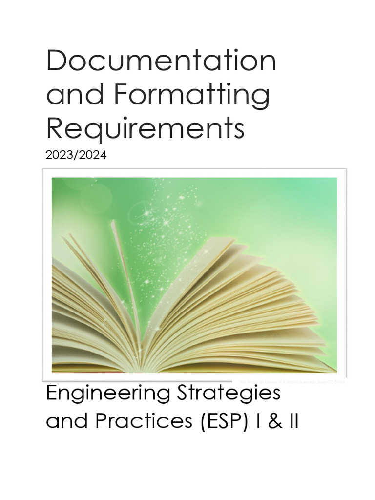 ESP Documentation Formatting Guide 2023 | PDF | Plagiarism | Citation