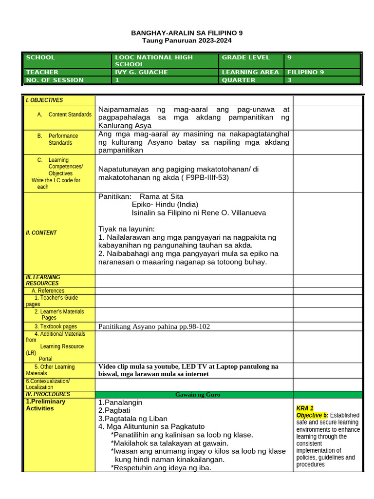 Cot - 3RD 2023 | PDF