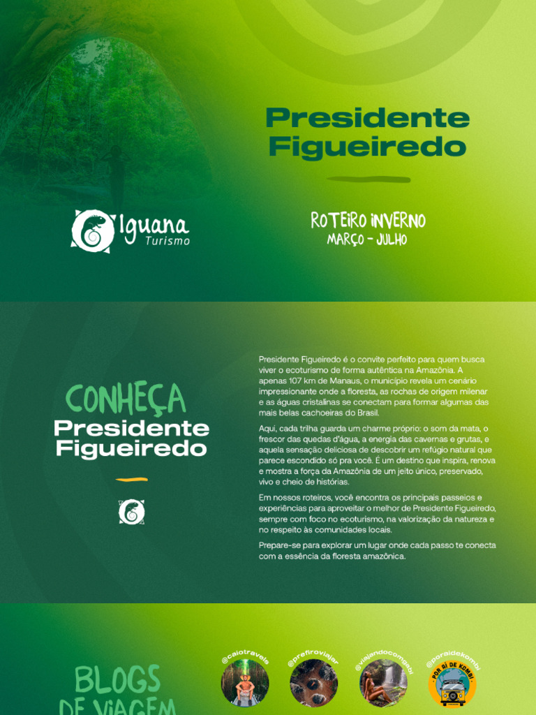 Pacotes para Presidente Figueiredo (Inverno 2026) ? | PDF