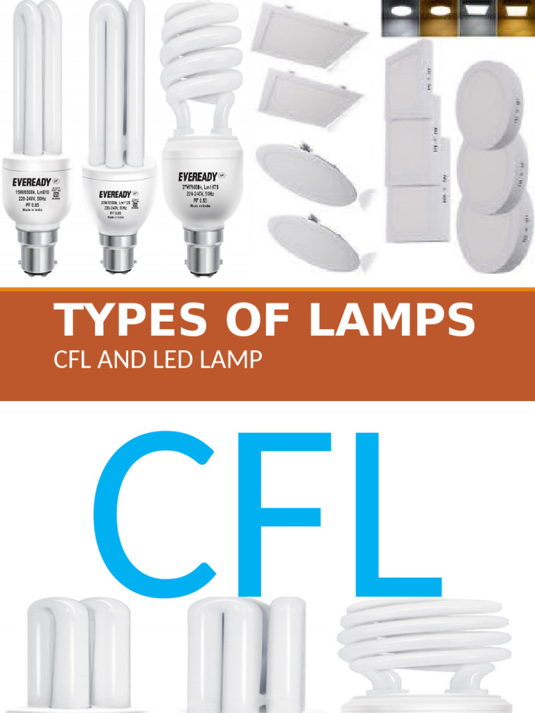 CFL vs LED Lamps: Energy Efficiency Guide | PDF | Compact Fluorescent ...