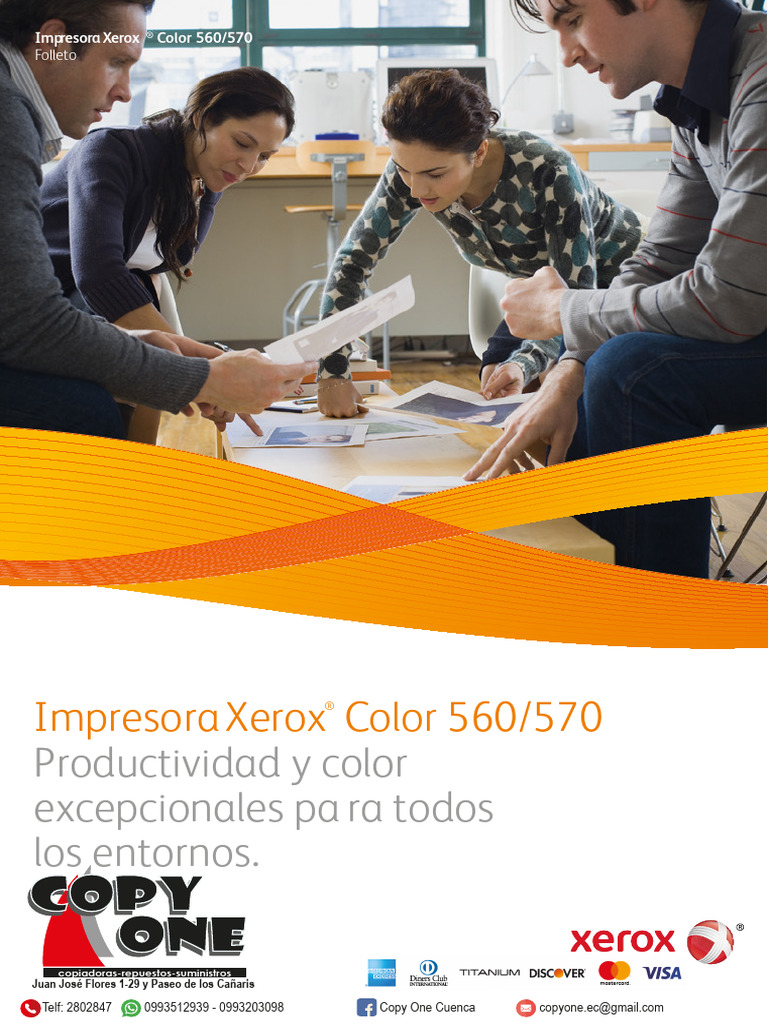 Impresora Xerox Color 560/570: Eficiencia y Calidad | PDF