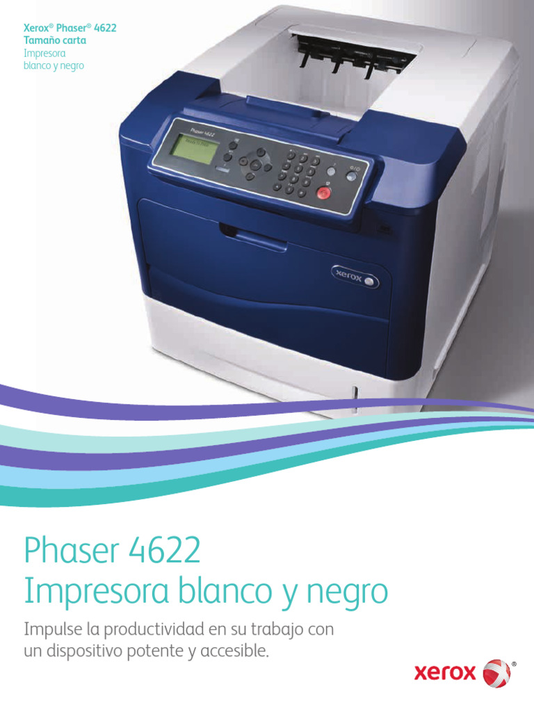 Impresora Xerox Phaser 4622: Eficiencia y Seguridad | PDF | Impresora ...