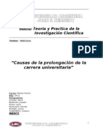 TP de Investigacion Cientifica - Causas de Prolongacion de La Carrera Universitaria