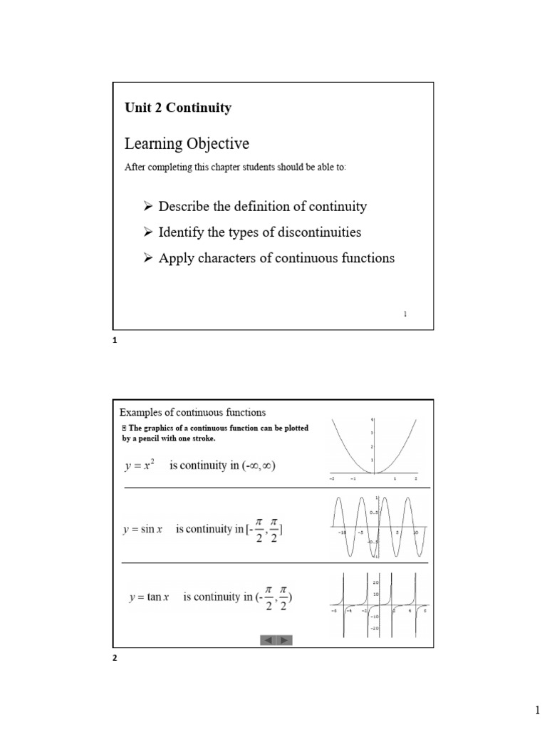 Understanding Function Continuity | PDF | Continuous Function ...