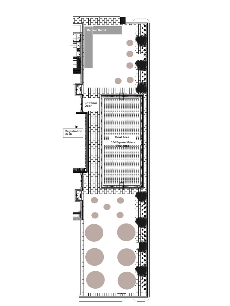 Bar and Buffet Layout Plan | PDF
