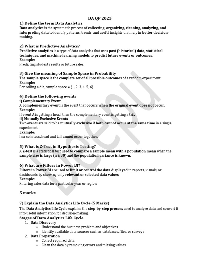 Data Analytics Concepts and Techniques | PDF | Analytics | Data Analysis