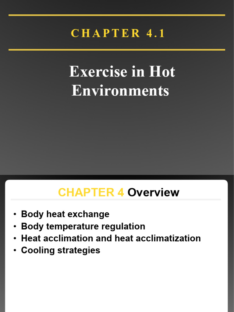 4.1 Exercise in Hot Environments - Blank | PDF | Heat Transfer ...