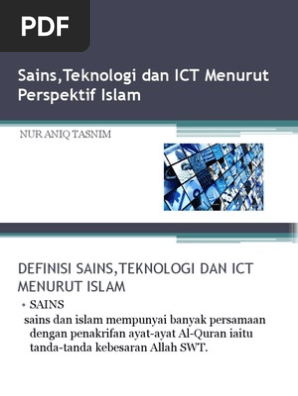Sains Teknologi Dan Ict Menurut Perspektif Islam Pdf