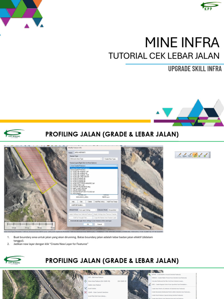 Tutorial Profiling Lebar Jalan Efektif | PDF