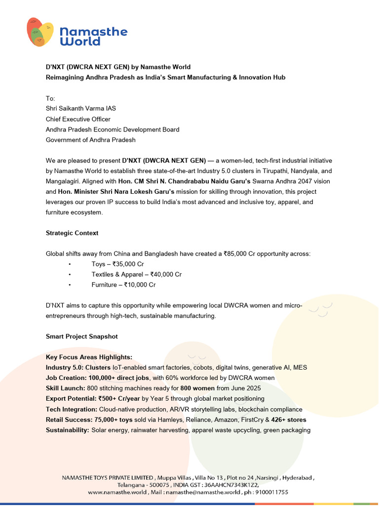 D'NXT (Dwcra Next Gen) Letter | PDF | Economies