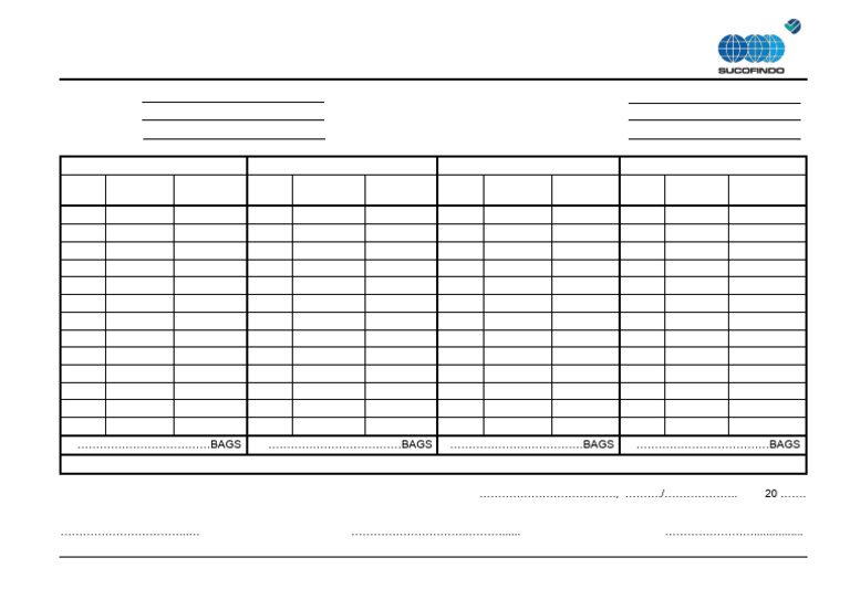 Coal Dispatch Sample Form | PDF