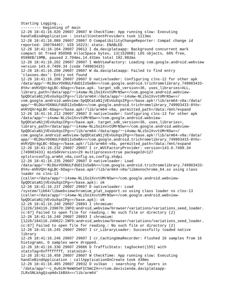 Android App Logging and Performance Insights | PDF | Java (Programming ...