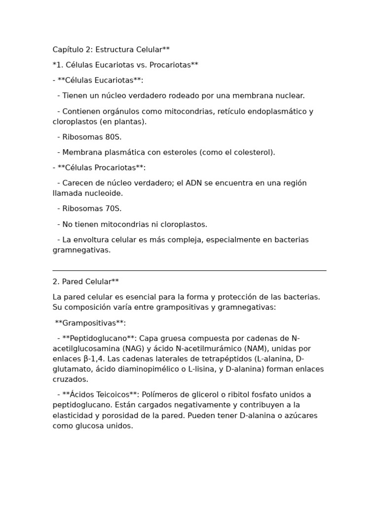 Estructura y Clasificación de Células Bacterianas | PDF | Las bacterias ...