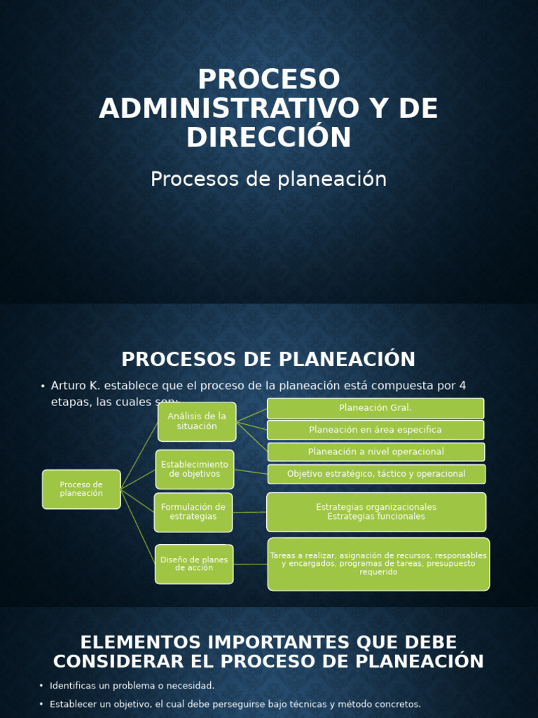 02 Proceso de Planeacion | PDF | Planificación | Toma de decisiones