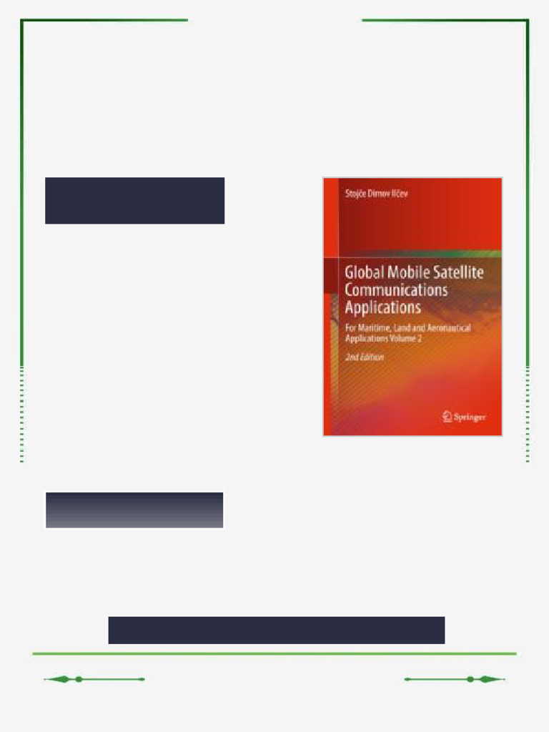 Global Mobile Satellite Communications Applications: For Maritime