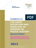 Guidance on the Safer Detention and Handling of Detainees 2012
