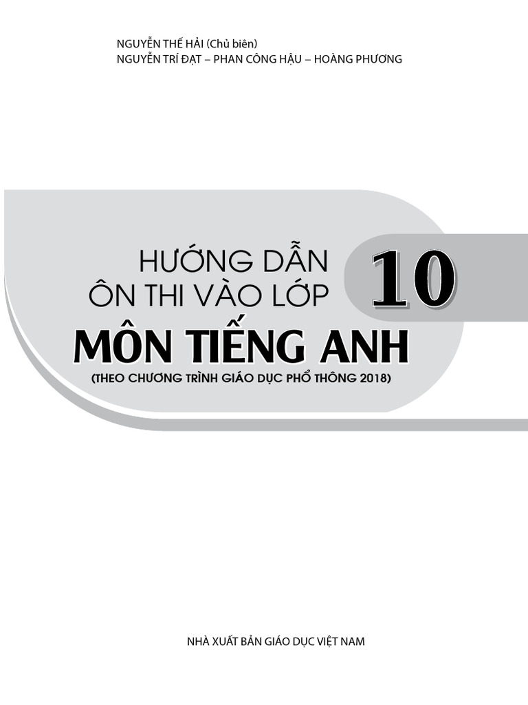 HD On Thi Vao Lop 10 Mon Tieng Anh (Doc Duyet) | PDF