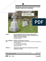 Louis Saint-Laurent Grave Site Monitoring Report 2011