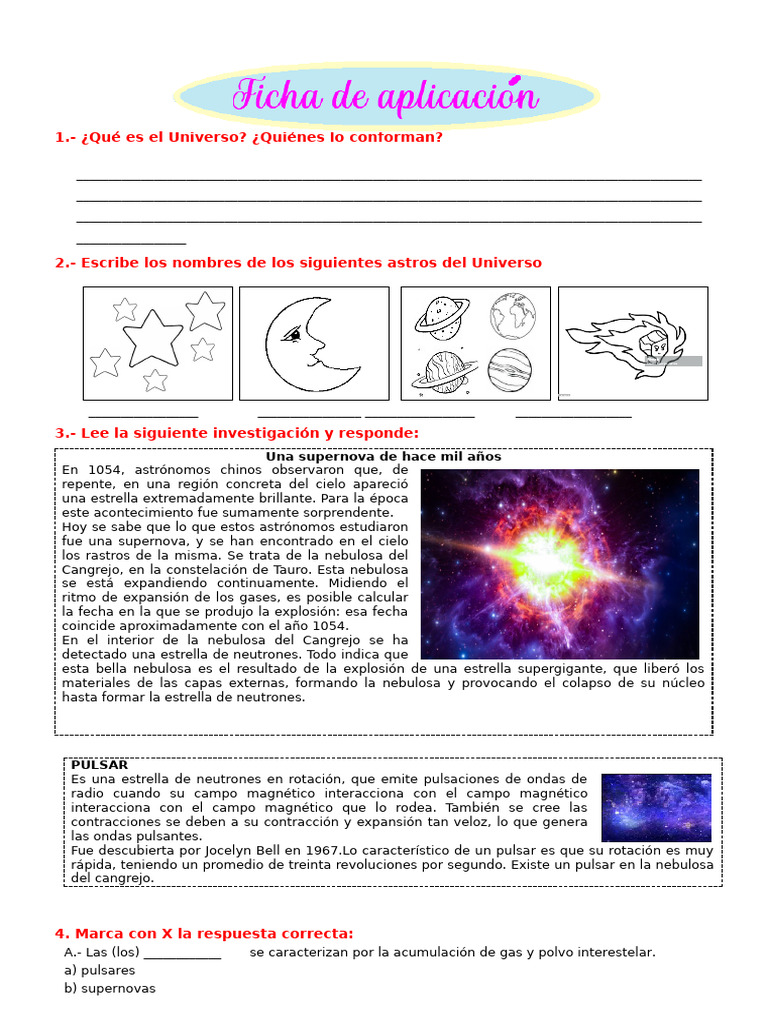 Explorando el Universo y sus Astros | PDF | Estrellas | Universo