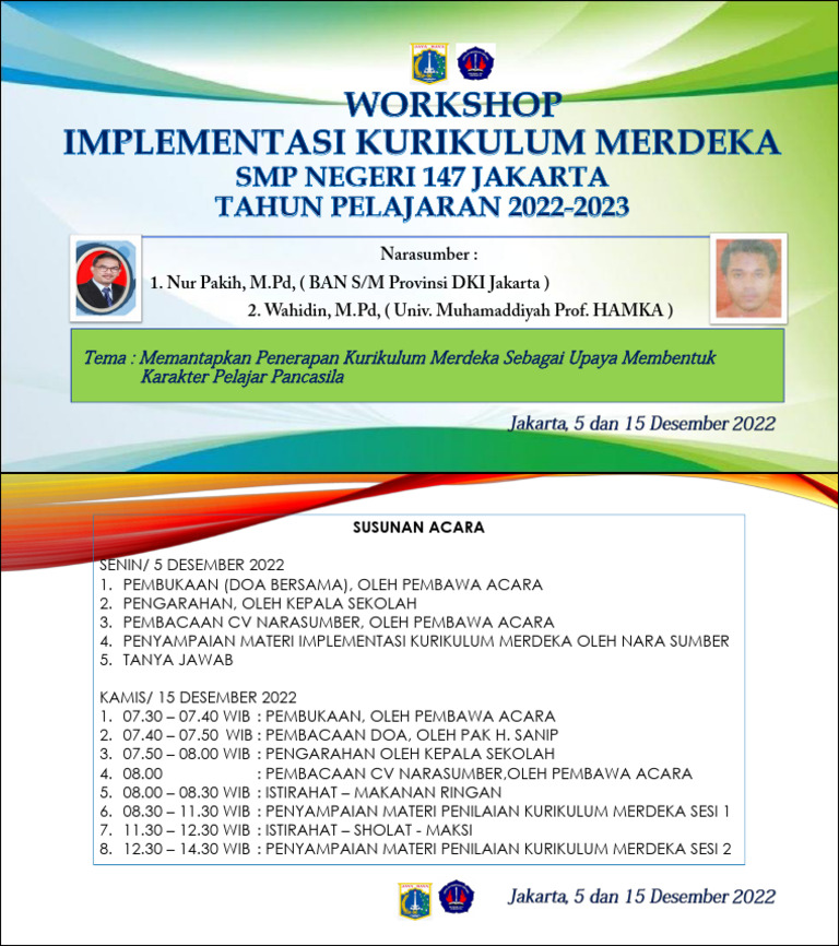 Workshop Kurikulum Merdeka SMP 2022 | PDF