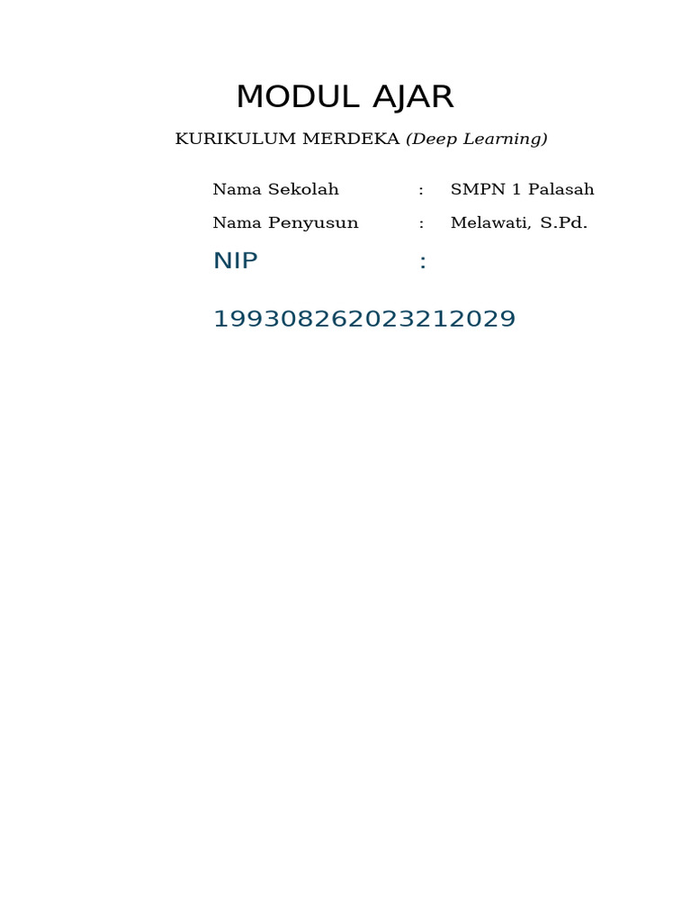 Modul Ajar | PDF