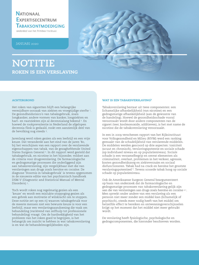 Af1742 Roken Is Een Verslaving | PDF