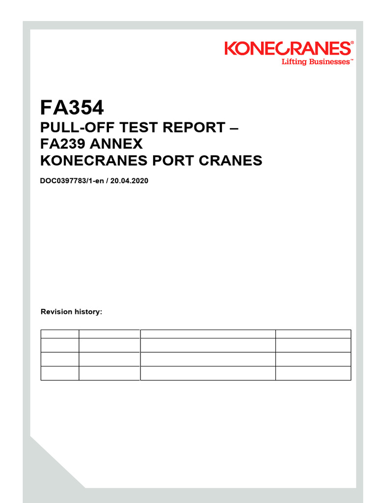 FA354 Pull-Off Test Report DOC0397783_1 | PDF