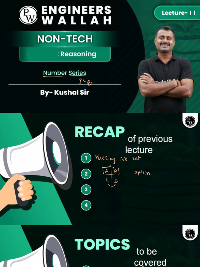 Reasoning 11 - Class Notes PDF | PDF