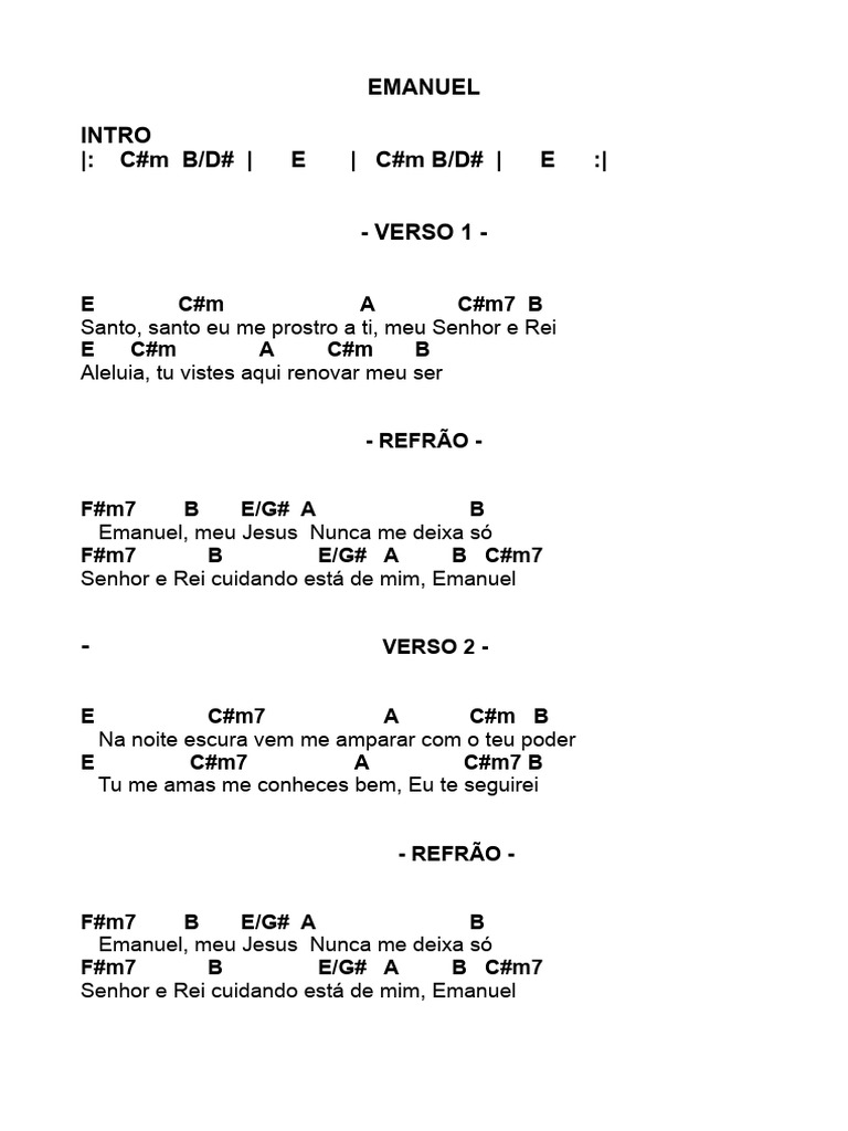 Letra da Música 