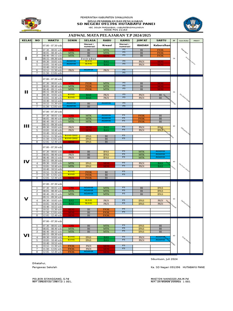Roster 2024-2025 Terbaru Fix | PDF
