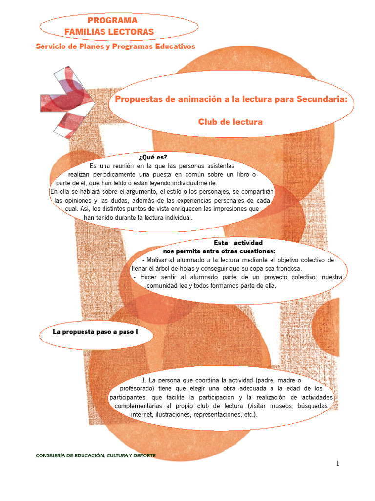 Propuestas Para Club de Lectura | PDF