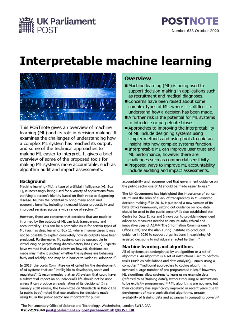 Interpretable Machine Learning Insights | PDF | Machine Learning ...