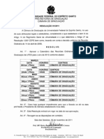 Calendário Das Sessões Da Câmara de Graduação 2012 UFES