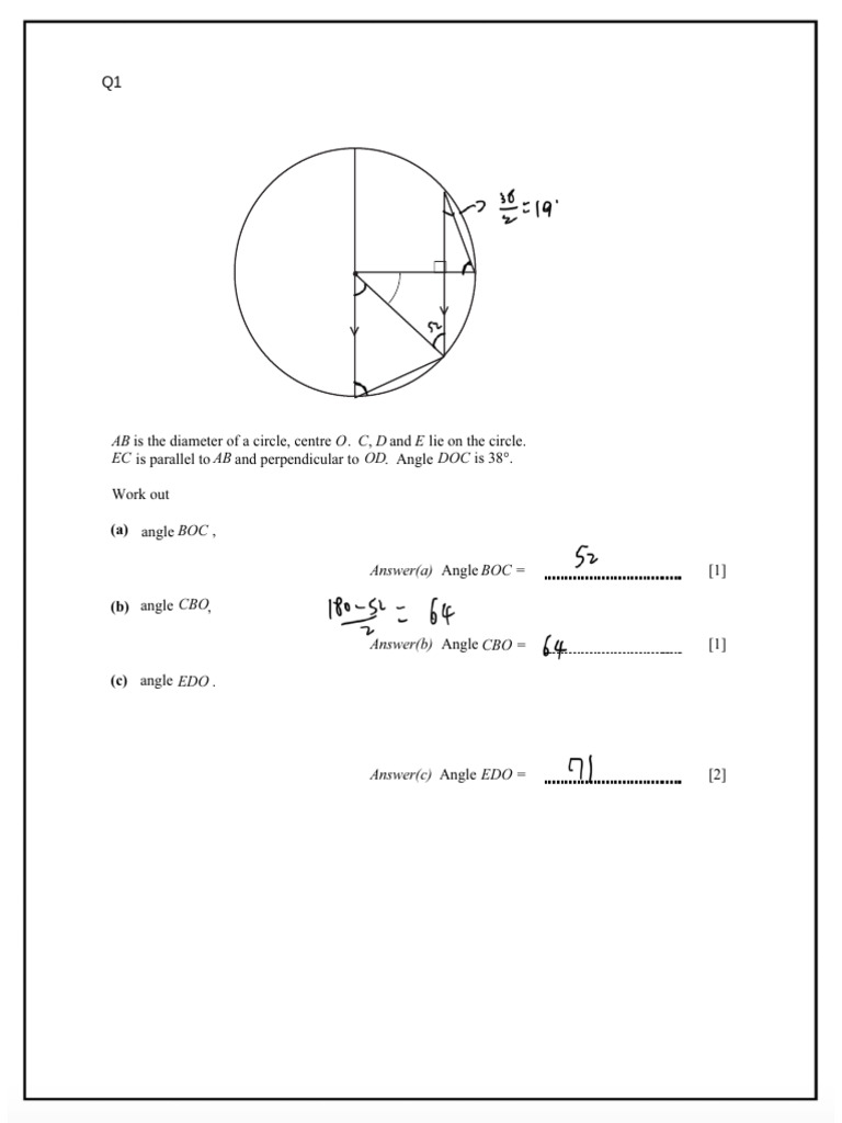 Circlethe1 1 | PDF | Circle | Angle