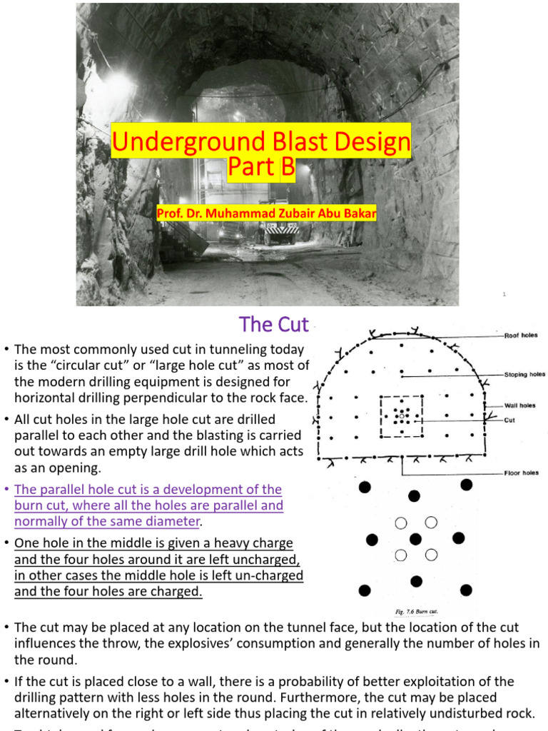 Tunneling Techniques: Circular Cut Method | PDF | Drilling